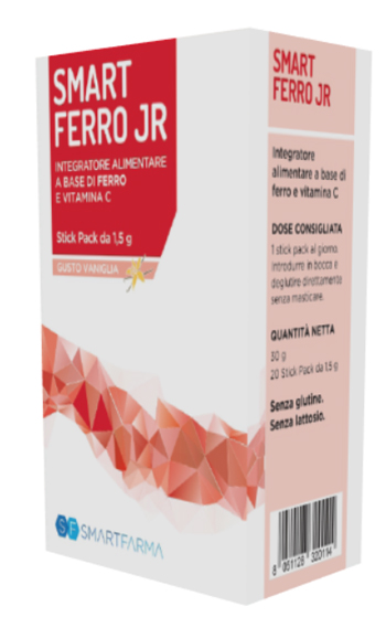 SMART FERRO JR 20 STICK PACK GUSTO VANIGLIA - Farmafamily.it