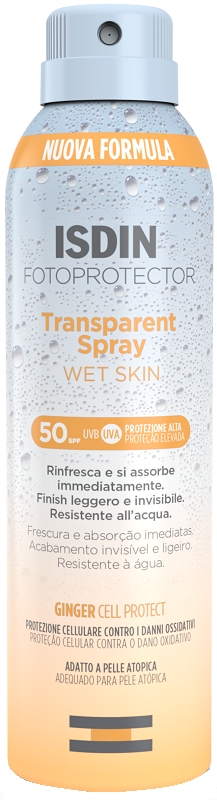 FOTOPROTECTOR TRANSPARENT WET SKIN SPRAY 50+ 250 ML - Farmafamily.it