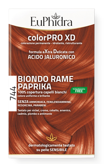 EUPHIDRA COLORPRO GEL COLORANTE CAPELLI XD 744 PAPRIKA 50 ML IN FLACONE + ATTIVANTE + BALSAMO + GUANTI - Farmafamily.it