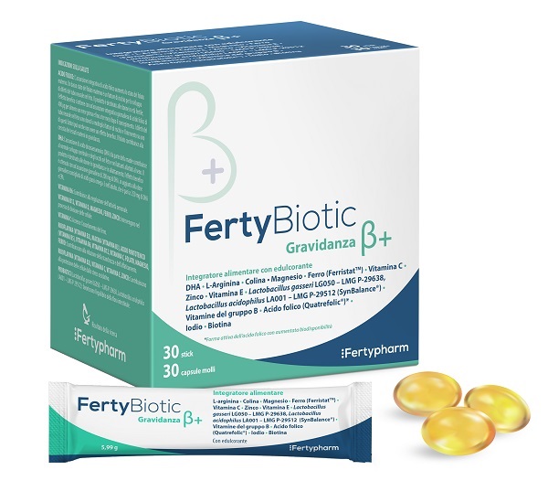 FERTYBIOTIC GRAVIDANZA BETA+ 30 STICK + 30 CAPSULE - Farmafamily.it
