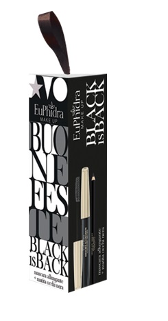 EUPHIDRA COFANETTO BLACK IS BACK 1 MASCARA ALLUNGANTE + 1 MINI MATITA NERA - Farmafamily.it