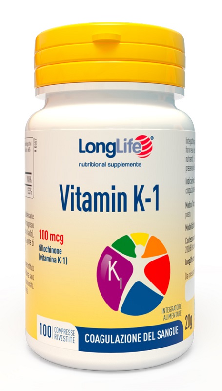 LONGLIFE VITAMIN K 100MCG 100 COMPRESSE RIVESTITE - Farmafamily.it