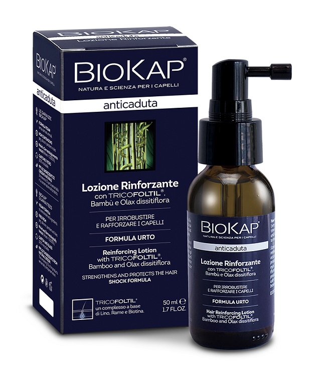 BIOKAP LOZIONE RINFORZANTE ANTICADUTA CON TRICOFOLTIL NUOVA FORMULA 50 ML - Farmafamily.it