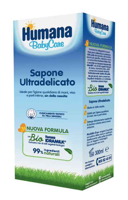 HUMANA BABY CARE SAPONE LIQUIDO 300 ML - Farmafamily.it