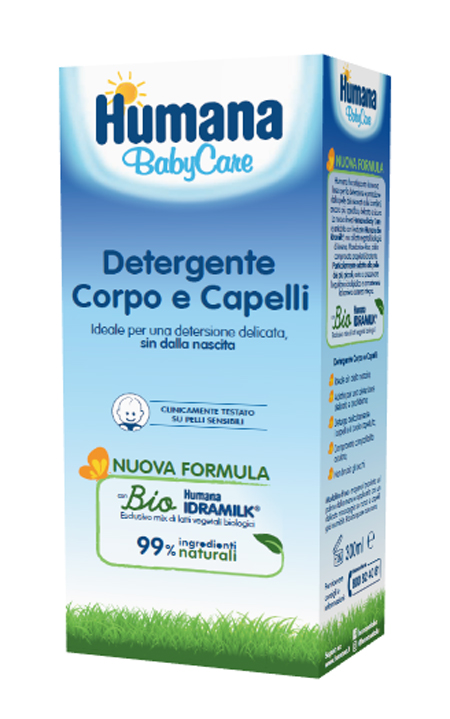 HUMANA BABY CARE DETERGENTE CORPO&CAPELLI 300 ML - Farmafamily.it
