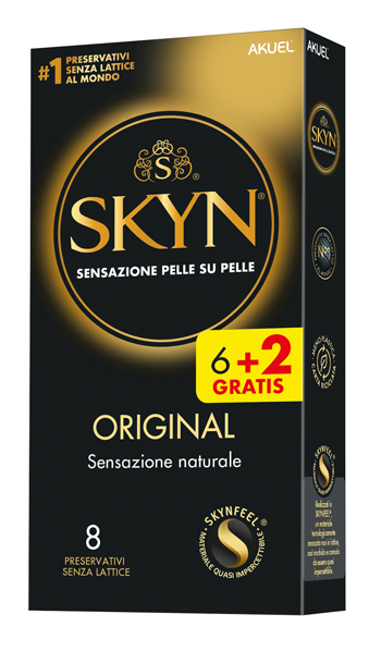 AKUEL SKYN ORIGINAL SENSAZIONE NATURALE 6 PEZZI + 2 OMAGGIO - Farmafamily.it