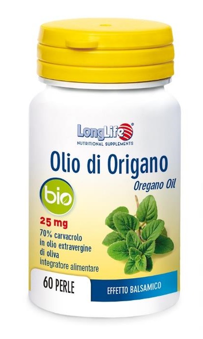 LONGLIFE OLIO ORIGANO BIO 60 PERLE DI GELATINA - Farmafamily.it