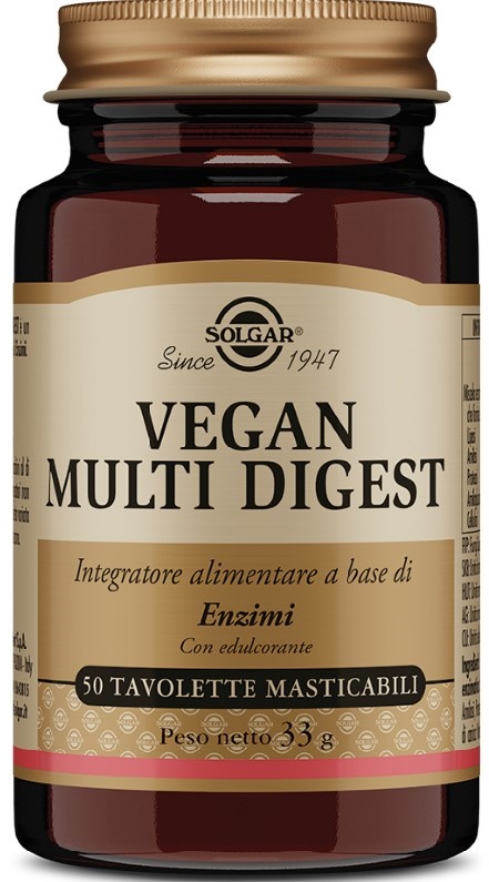 VEGAN MULTI DIGEST 50 TAVOLETTE MASTICABILI - Farmafamily.it