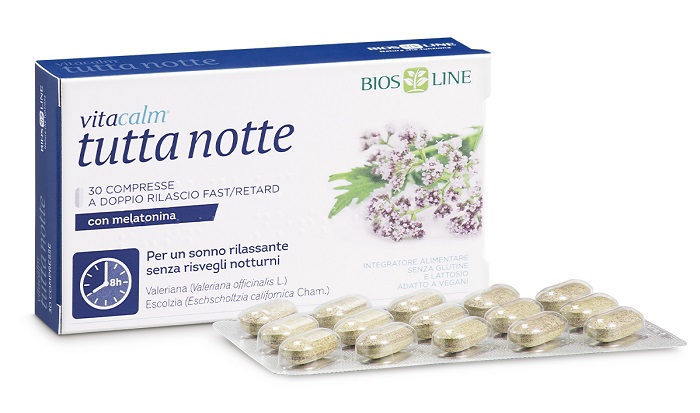 VITACALM TUTTA NOTTE CON MELATONINA 60 COMPRESSE - Farmafamily.it