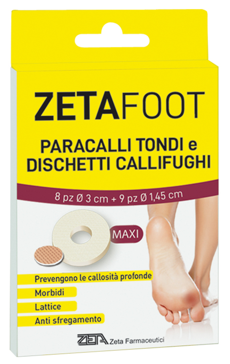 ZETAFOOT PARACALLO TONDO 8 PEZZI + DISCHETTO CALLIFUGO 9 PEZZI - Farmafamily.it
