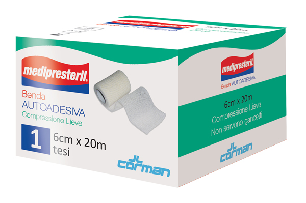 MEDIPRESTERIL BENDA AUTOADESIVA 6X2000 CM 1 PEZZO - Farmafamily.it