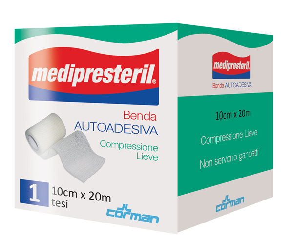 MEDIPRESTERIL BENDA AUTOADESIVA 10X2000 CM 1 PEZZO - Farmafamily.it