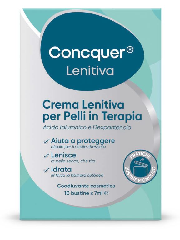 CONCQUER CREMA LENITIVA 10 BUSTINE DA 7 ML - Farmafamily.it