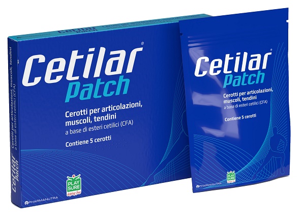 CEROTTO MONOUSO CETILAR PATCH PER ARTICOLAZIONI MUSCOLI E TENDINI 5 PEZZI - Farmafamily.it