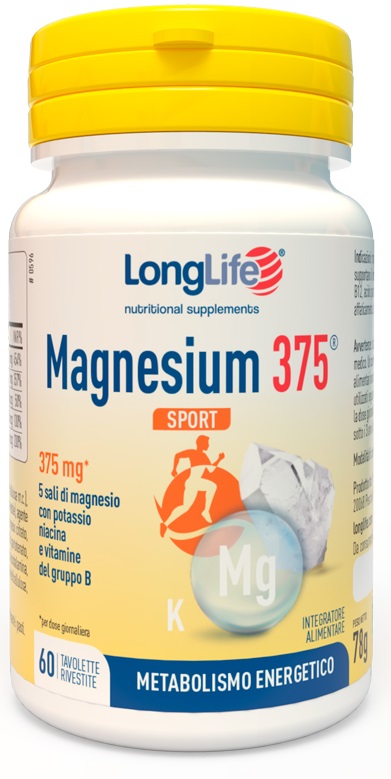 LONGLIFE MAGNESIUM 375 SPORT 60 TAVOLETTE - Farmafamily.it