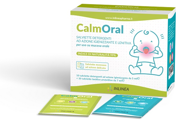 CALMORAL 10 SALVIETTE DETERGENTI + 10 SALVIETTE LENITIVE PROTETTIVE - Farmafamily.it