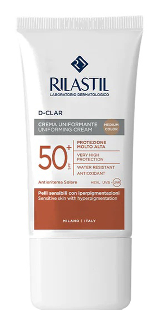 RILASTIL SUN SYSTEM D-CLAR MEDIUM SPF50+ 40 ML - Farmafamily.it