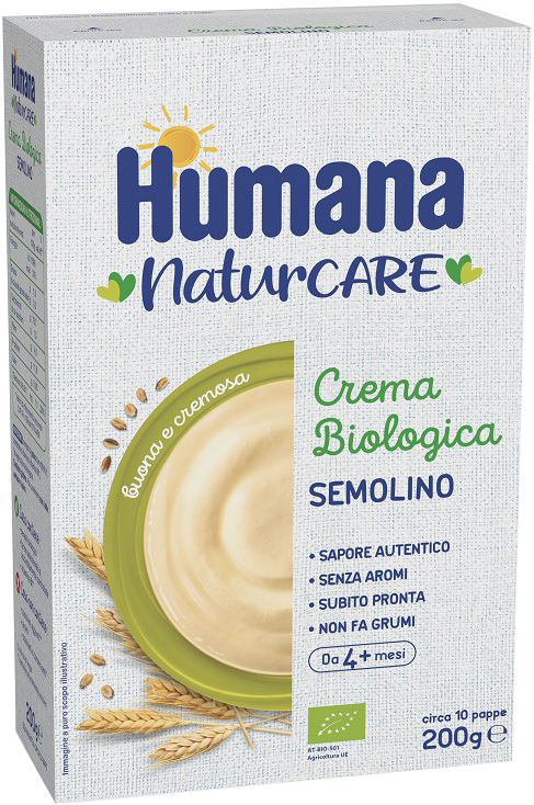 HUMANA CREMA BIOLOGICA SEMOLINO 200 G - Farmafamily.it