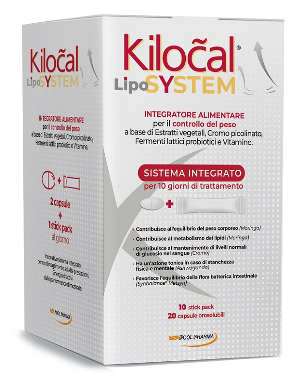 KILOCAL LYPO SYSTEM 20 COMPRESSE + 10 STICK OROSOLUBILI - Farmafamily.it