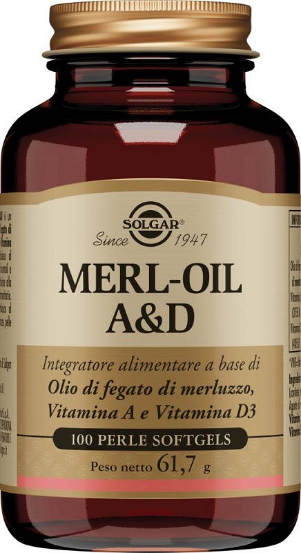 MERL OIL A&D 100 PERLE SOFTGEL - Farmafamily.it
