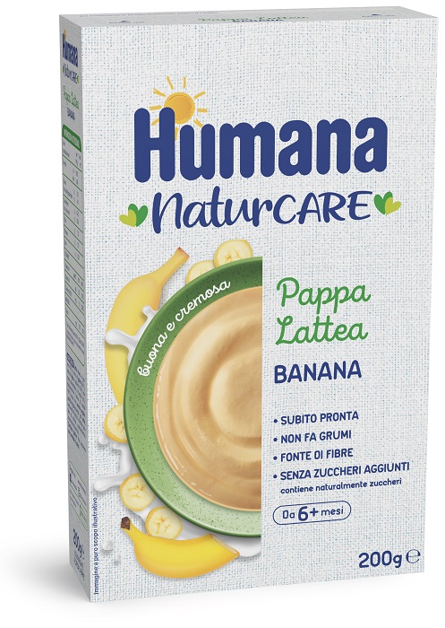 HUMANA PAPPA LATTEA BANANA 200 G - Farmafamily.it