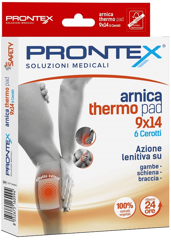 CEROTTO PRONTEX ARNICA THERO PAD 9 X 14 6 PEZZI - Farmafamily.it