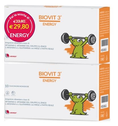 BIOVIT 3 ENERGY MULTIPACK 10 FLACONI X 2 - Farmafamily.it
