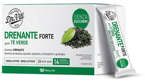 DR VITI DRENANTE FORTE TE VERDE 28 STICK PACK SENZA ZUCCHERI - Farmafamily.it