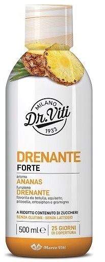 DR VITI DRENANTE FORTE ANANAS 500 ML SENZA ZUCCHERI - Farmafamily.it