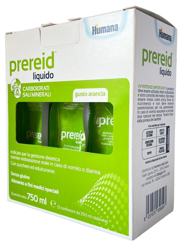 PREREID LIQUIDO 3 PEZZI DA 250 ML HUMANA - Farmafamily.it