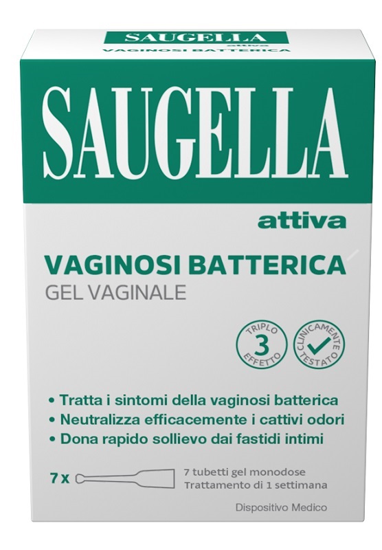 SAUGELLA ATTIVA VAGINOSI BATTERICA GEL VAGINALE 7 TUBETTI MONODOSE - Farmafamily.it