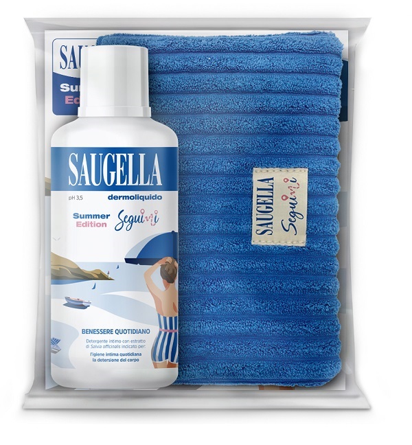 SAUGELLA SEGUIMI BUNDLE DERMOLIQUIDO 500 ML + GADGET POCHETTE - Farmafamily.it
