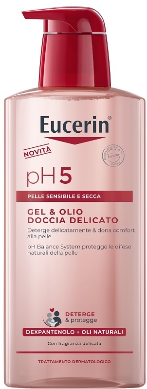 EUCERIN GEL & OLIO DOCCIA DELICATO 400 ML - Farmafamily.it