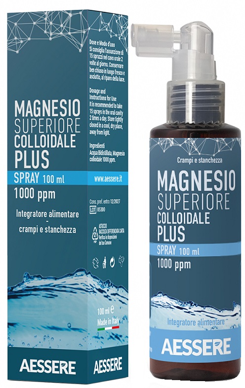 MAGNESIO SUPERIORE COLLOIDALE PLUS SPRAY 1000 PPM 100 ML - Farmafamily.it