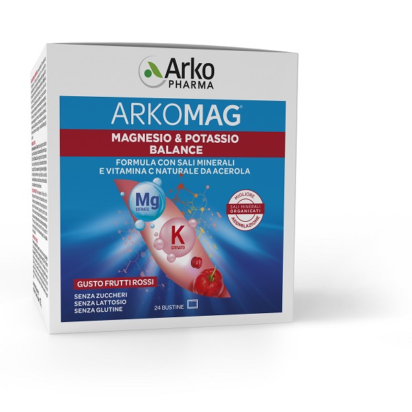 ARKOMAG MAGNESIO & POTASSIO BALANCE 24 BUSTINE - Farmafamily.it