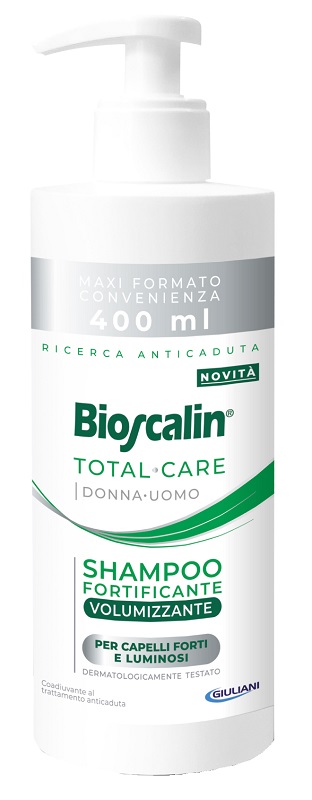 BIOSCALIN TOTAL CARE SHAMPOO FORTIFICANTE VOLUMIZZANTE 400 ML - Farmafamily.it