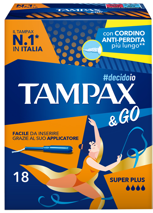TAMPAX &GO SUPER PLUS 18 PEZZI - Farmafamily.it