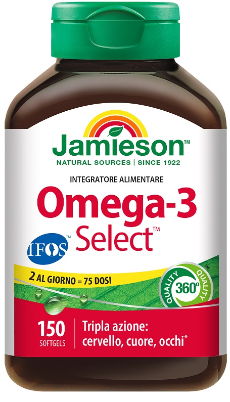 JAMIESON OMEGA 3 SELECT IFOS 150 SOFTGEL - Farmafamily.it