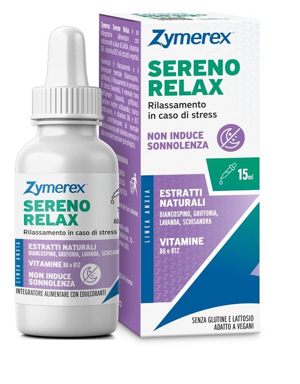 ZYMEREX SERENO RELAX GOCCE 15 ML SENZA GLUTINE SENZA LATTOSIO - Farmafamily.it
