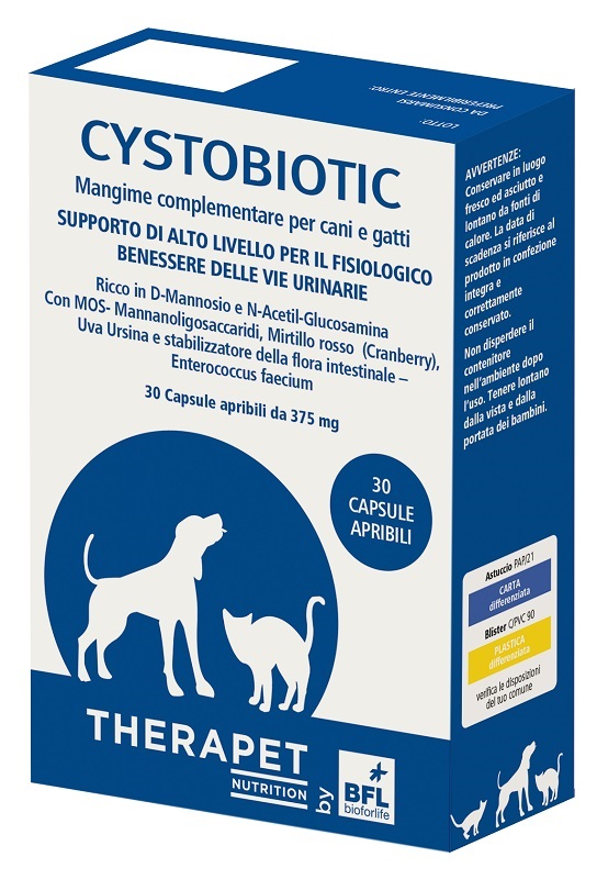 CYSTOBIOTIC THERAPET 30 CAPSULE - Farmafamily.it