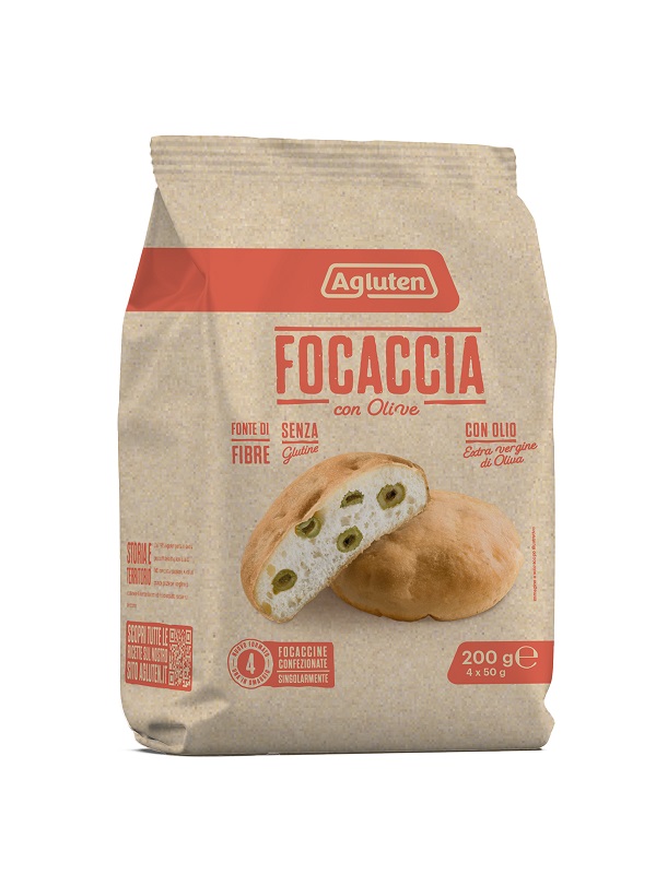 AGLUTEN FOCACCIA OLIVE 200 G - Farmafamily.it