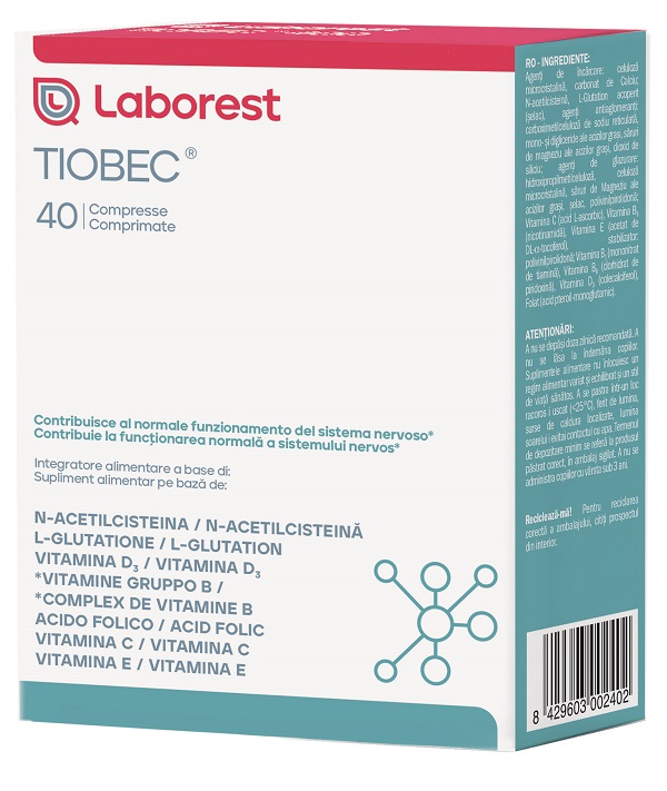 TIOBEC 40 COMPRESSE - Farmafamily.it