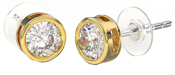 BJT383 ORECCHINO QUEEN ISABEL 6MM GOLD PLATED - Farmafamily.it