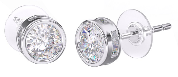 BJT384 ORECCHINO QUEEN ISABEL 6MM STAINLESS STEEL PA 2664 - Farmafamily.it