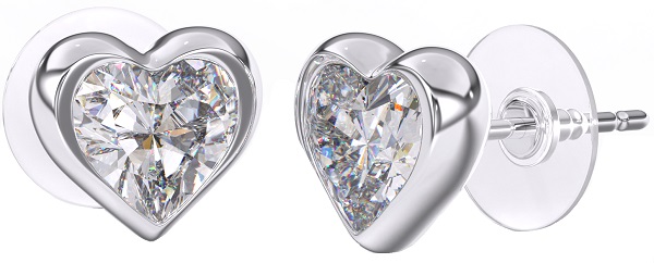 BJT390 ORECCHINO QUEEN ELEANOR 6MM STAINLESS STEEL - Farmafamily.it