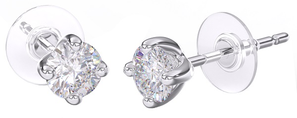 BJT392 ORECCHINO QUEEN CATHERINE 4MM STAINLESS STEEL - Farmafamily.it