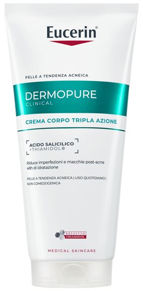 EUCERIN DERMOPURE CLINICAL CREMA CORPO TRIPLA AZIONE 200 ML - Farmafamily.it