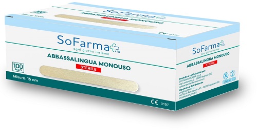 ABBASSALINGUA MONOUSO IN LEGNO STERILE 100 PEZZI SOFARMAPIU' - Farmafamily.it