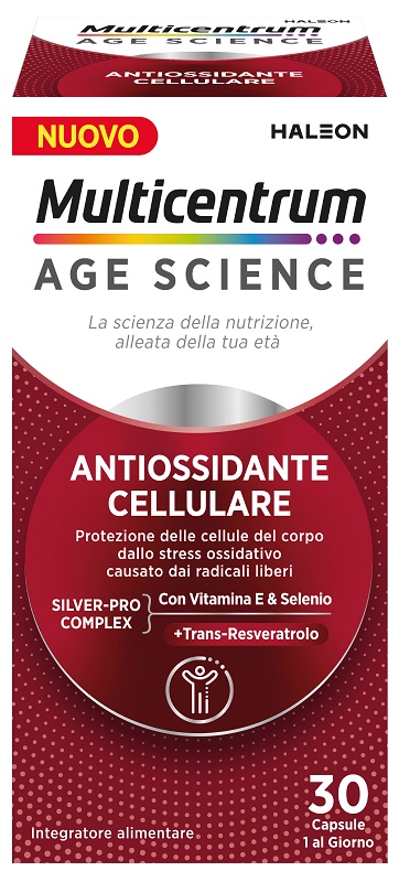 MULTICENTRUM AGE SCIENCE ANTIOSSIDANTE CELLULARE 30 CAPSULE - Farmafamily.it