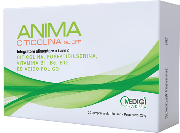 ANIMA CITICOLINA 20 COMPRESSE - Farmafamily.it